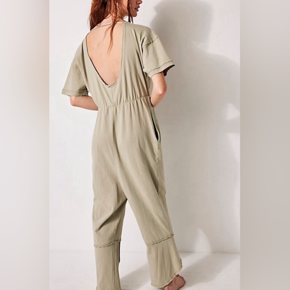 NWOT Free People Intimately Good Side Romper Lima Bean Green Size XS - Picture 3 of 15